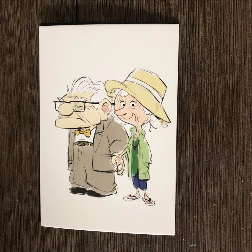 Disney Pixar Movie Postcards: UP: Carl & Ellie 4 pack.